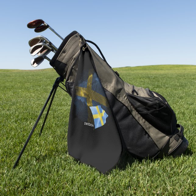 Sweden flag golf towel (Green)