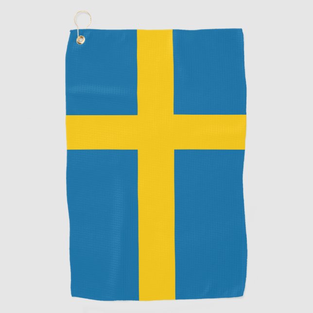 Sweden Flag Golf Towel (Front)