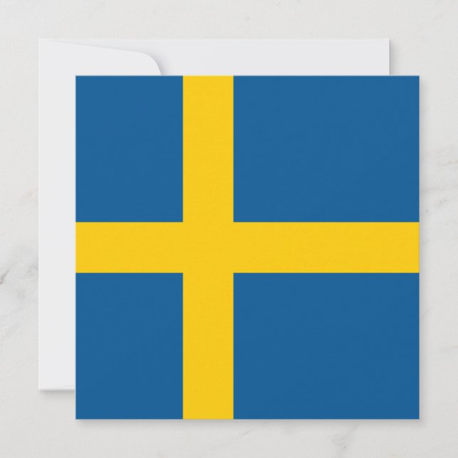 Sweden Flag Invitation (Front)