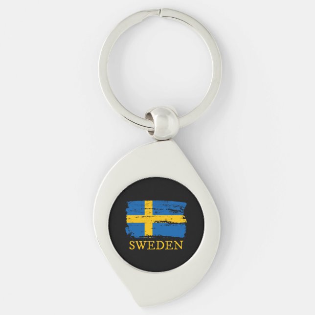 Sweden Flag  Keychain (Front)