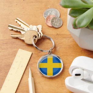 Sweden flag keychain