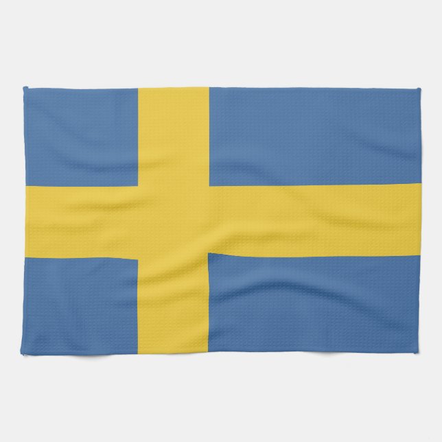 Sweden flag kitchen towel (Horizontal)