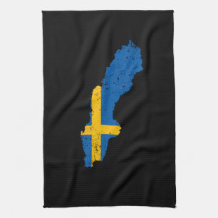 Sweden Flag Kitchen Towel