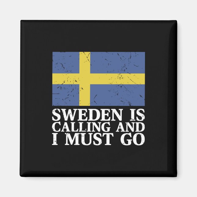 Sweden Flag Magnet (Front)