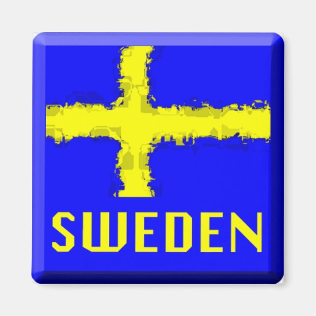SWEDEN FLAG Magnet (Front)