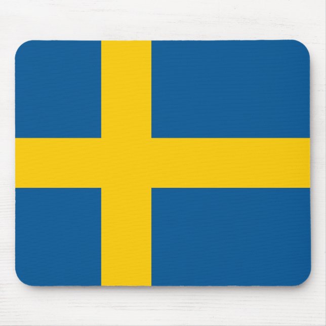 Sweden Flag Mouse Pad (Front)