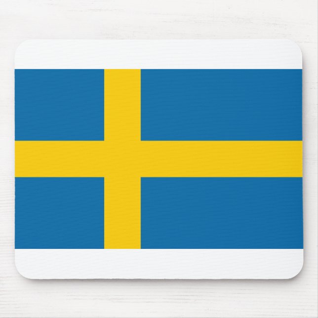 Sweden Flag Mouse Pad (Front)