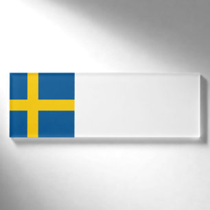 Sweden Flag Name Tag