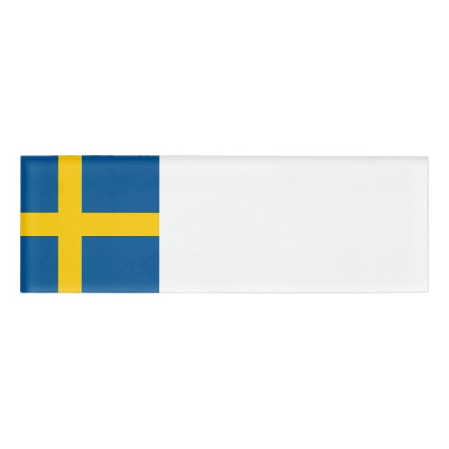 Sweden Flag Name Tag (Front)