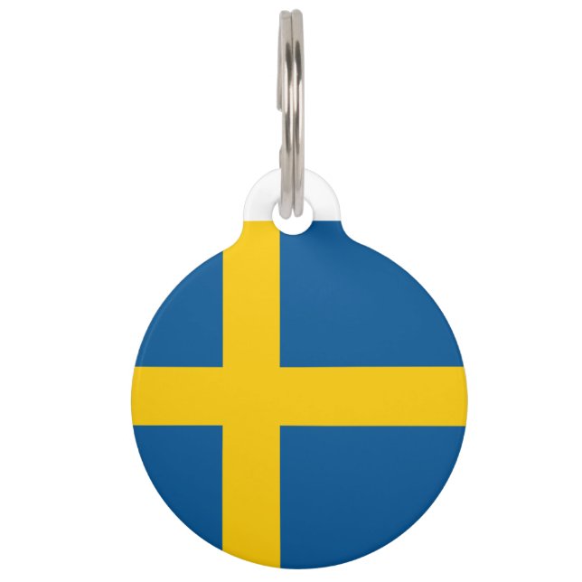 Sweden Flag Pet Tag (Back)