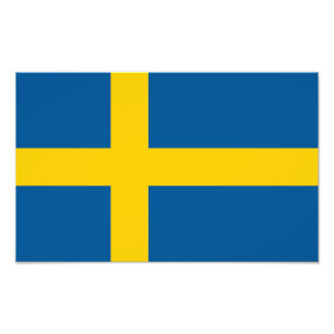 Sweden Flag Photo Print