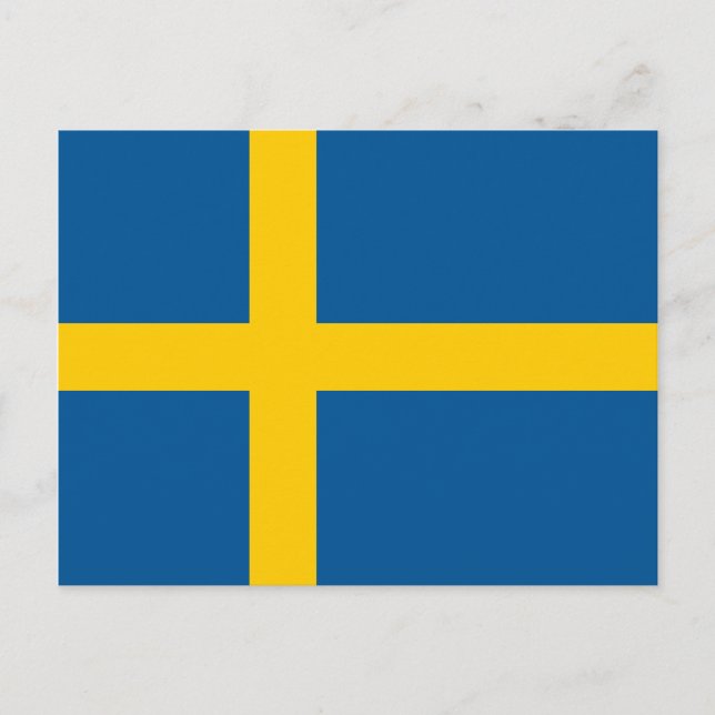 Sweden Flag Postcard (Front)