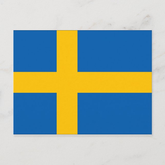 Sweden Flag Postcard (Front)