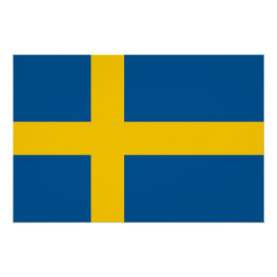 Sweden Flag Poster
