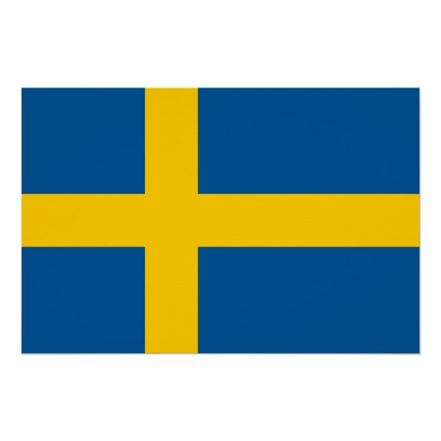 Sweden Flag Poster (Front)