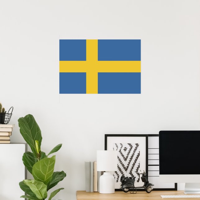 Sweden flag poster (Home Office)