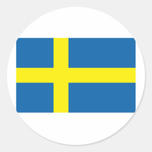 Sweden Flag Products Classic Round Sticker