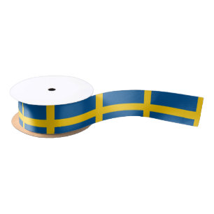 Sweden Flag Satin Ribbon