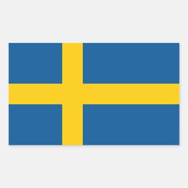 Sweden Flag Sticker (Front)