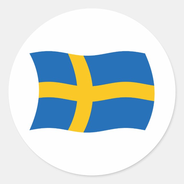 Sweden Flag Sticker (Front)