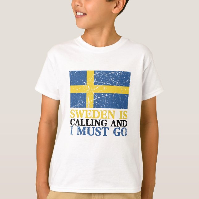 Sweden Flag T-Shirt (Front)