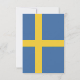 Sweden flag thank you card