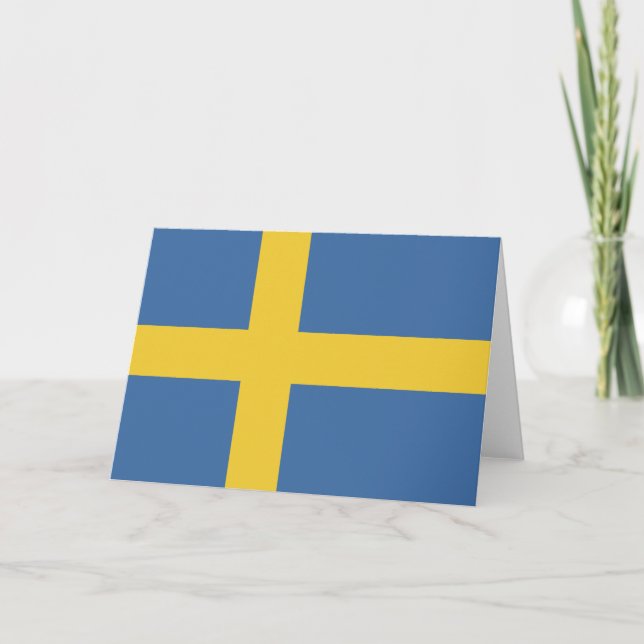 Sweden flag thank you card (Front)