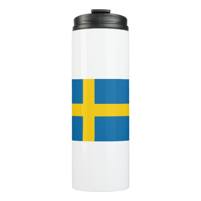 Sweden Flag Thermal Tumbler (Front)