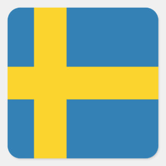 Sweden Flag x20 stickers swedish square flag