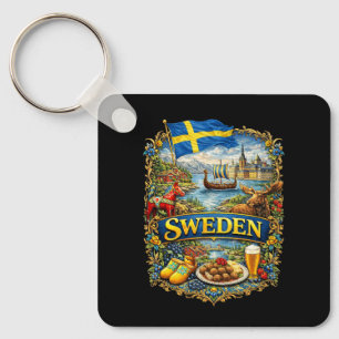 Sweden Keychain