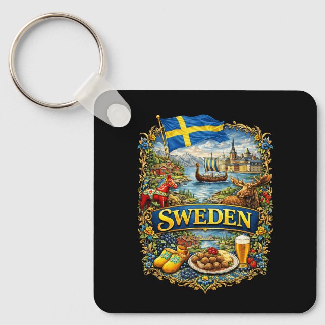 Sweden Keychain (Front)