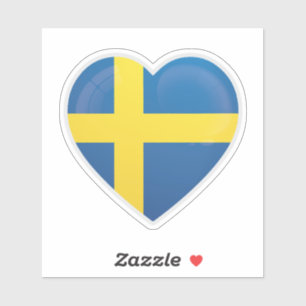 Sweden Love Icon Sticker