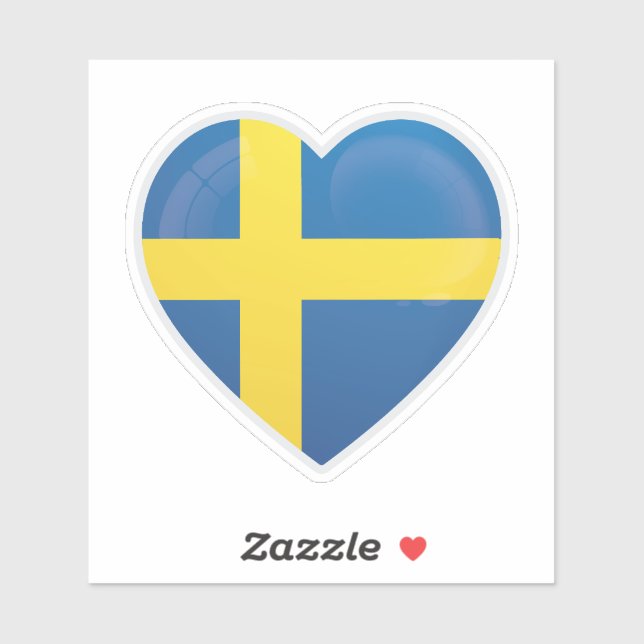 Sweden Love Icon Sticker (Sheet)