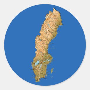 Sweden Map Sticker