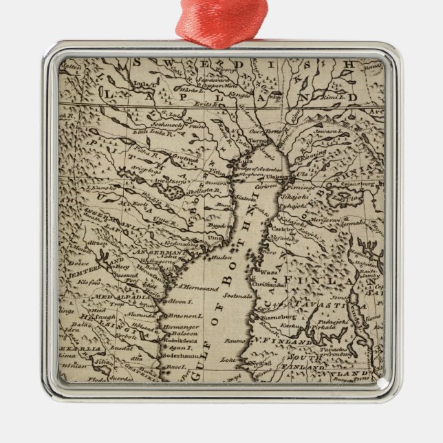 Sweden Metal Ornament (Front)