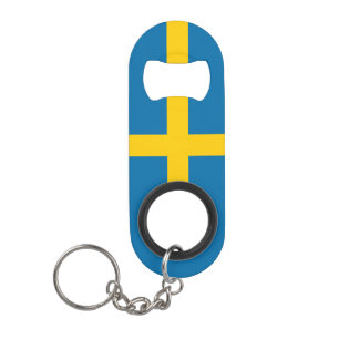 Sweden National Pride Patriotic Keychain Bottle Opener