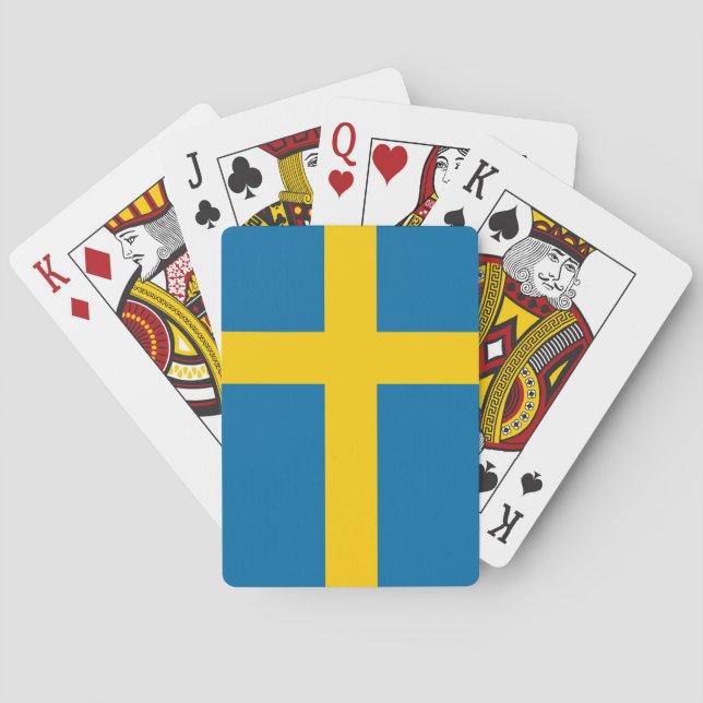 Sweden National World Flag Playing Cards (Back)