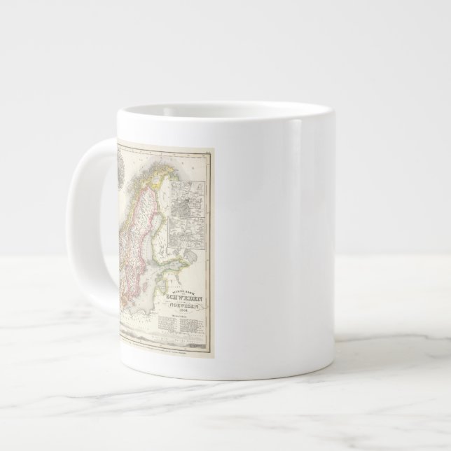 Sweden, Norway 2 2 Large Coffee Mug (Front Left)