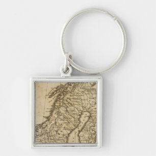Sweden, Norway 3 Keychain