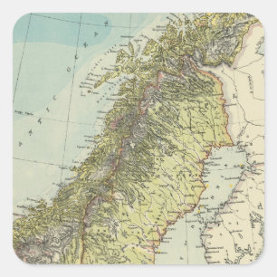 Sweden, Norway, Denmark Square Sticker