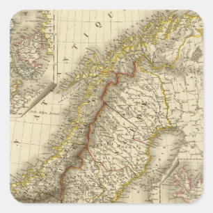 Sweden, Norway, Denmark Square Sticker
