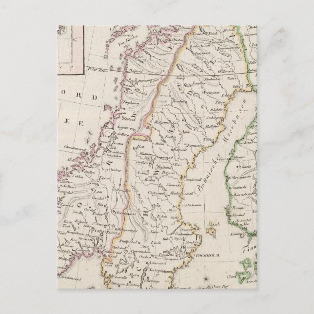 Sweden, Norway, Iceland Postcard (Front)