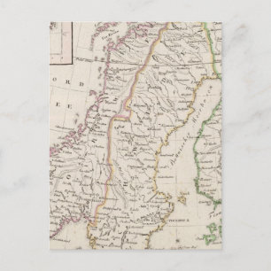 Sweden, Norway, Iceland Postcard