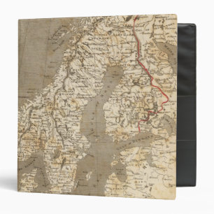 Sweden, Norway Map by Arrowsmith Binder