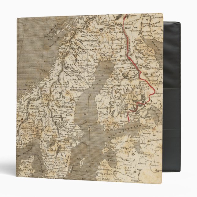 Sweden, Norway Map by Arrowsmith Binder (Front/Inside)