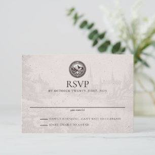 Sweden Passport Wedding RSVP Card
