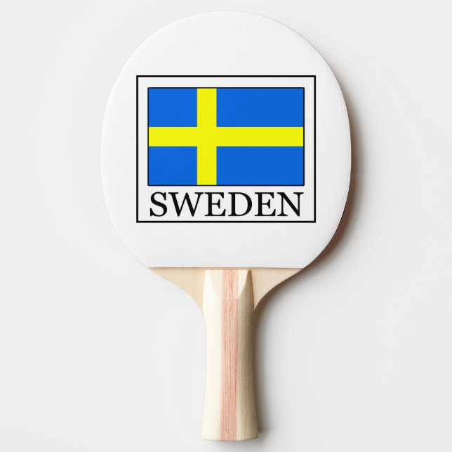 Sweden Ping Pong Paddle (Front)