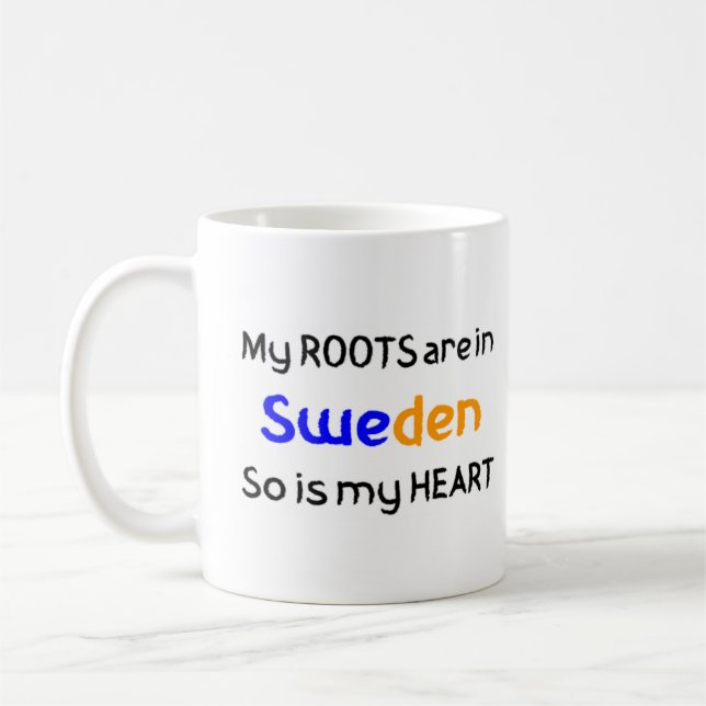 sweden roots coffee mug (Left)