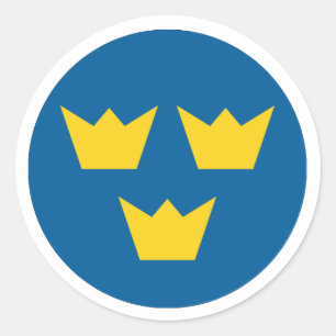 Sweden roundel classic round sticker