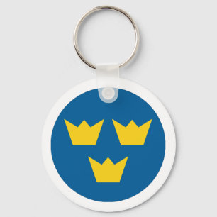 Sweden roundel keychain